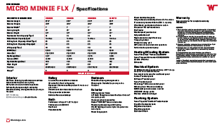 Micro Minnie FLX Specifications 2025